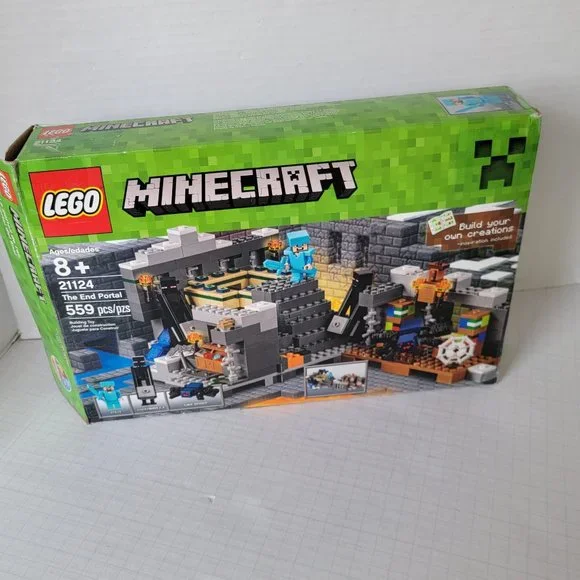 Lego MINECRAFT 21124 The End Portal Steve Endermen Cave Spider Mini Figure